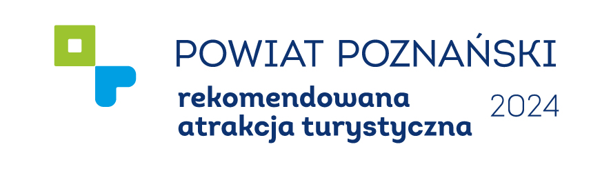 Logo Rekomendowanej Atrakcji Turystycznej Powiatu Poznańskiego 2024